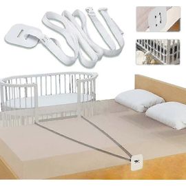 Ceinture Pour Lit Bébé,Fixation Lit D'appoint Sommier De Sommier,Ceinture De Lit D'appoint Blanc,Ceinture Pour Lits De Sommier Tapissier Fixation De Lit D'appoint