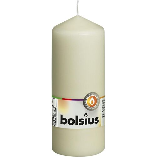 Lot de Bougies Pilier Bougies Pilier Pillar Candle, Single in Cello, 150/60 mm Ivoire