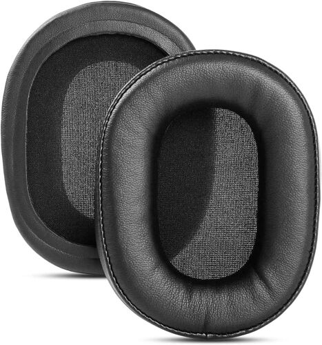 Coussinets d'oreille de rechange pour casque Sony MDR-RF895RK MDR RF995RK WH-RF400R, Polyurethane (PU), Noir