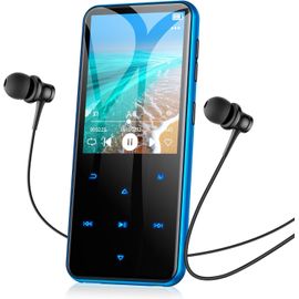 64Go Lecteur P3 Bluetooth 5.0, 2.4" Ecran Tactile Coplet, Haut-Parleur Intégré, Qualité Sonore