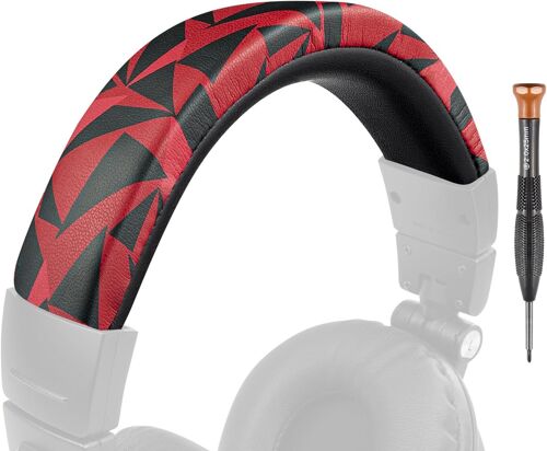 Cuir Prot¿¿in¿¿ Housse de Rechange pour Audio Technica ATH M50, M50X, M50XWH, M50XBT, M50XBT2, M50S/LE Casque Bandeau,Remplacement Headband Accessoires