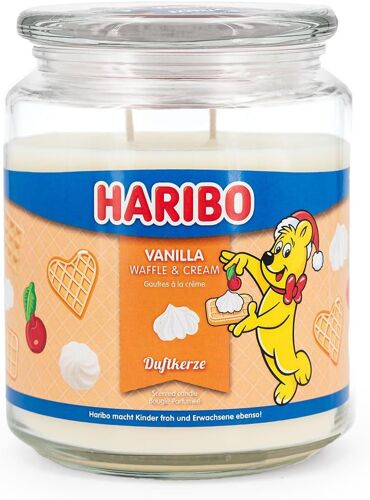 Bougie parfumée Vanille Waffle Cream-Longue durée de combustion (100 h)-Cadeaux pour femme-Grande bougie parfumée (510 g)