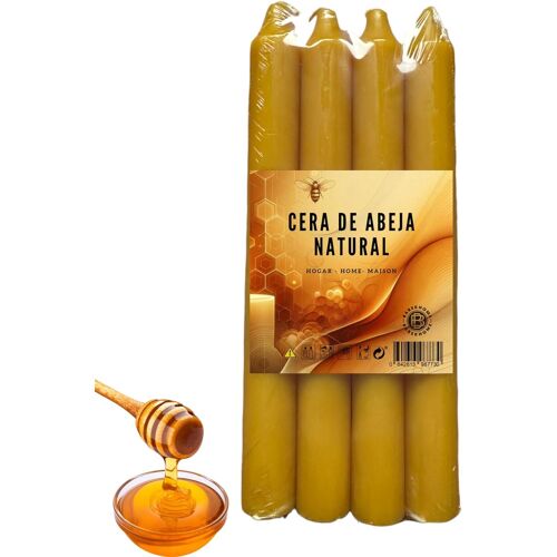 BB: Bougies en Cire d'Abeille Bougies Naturelles Décoratives et Elégantes au Miel et à la Cire d'Abeille Bougies longues rituelles au miel bio et aromatiques pour la Maison