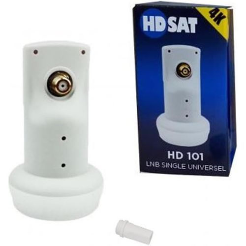 HD101 LNB Single Tête Parabole Universelle Full HD 4K Gain 65dB