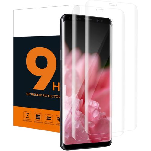 Tempered Glass For Samsung Galaxy S8 Film, High Sensitivity Protection Screen, 9h Hardness Scratch Resistant, 0.33 Mm Bubble-Free, Ultra Hd Clear S8 Glass Protection (2 Piece 3d Transparent)