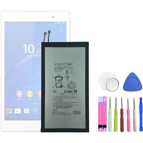 LIS1569ERPC Batterie de rechange compatible avec Sony Xperia Z3 Tablet Xperia Tablet Z3 Compact SGP611 SGP612 SGP621 SGP641 SOT22 1286-0138 1ICP3/77/149 1286-0138 avec outils