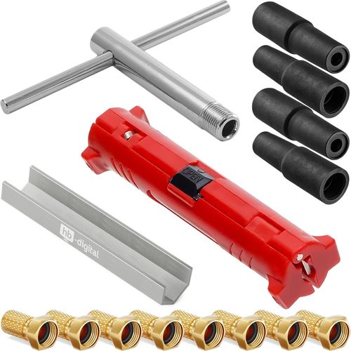 Kit d`installation de parabole satellite Montage Set,8x F-Stecker,4x Gummitülle