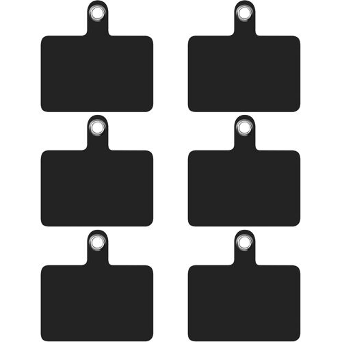 Tianyi-Patchs Accessoires De Remplacement Pour Tour De Cour Coque Telephone Portable [6 Unités] Couleur [Noir] Holder Porte Pochette Cordon Laniere Téléphone Attache Collier Smartphone Accessoire