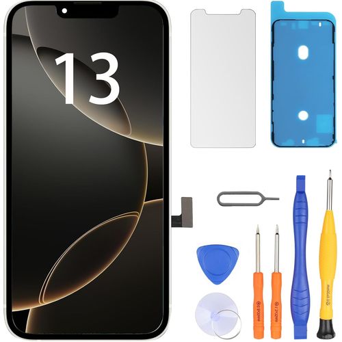 Écran Pour Iphone 13 Lcd 6,1"" Écran De Rechange Fhd Écran Tactile 3d Touch Digitizer Cadre Montage Et Kit De Réparation 20252
