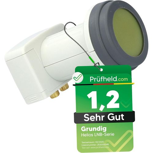[ Test très bien, note 1.2 *] LNB double Helios avec blindage LTE et protection solaire UV, tête LNB numérique 2 voies 4K pour 2 participants, pour TV TV récepteur satellite, LNC HD pour parabole