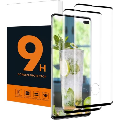 Rfgvc-2 Pack Verre Tremp? Pour Samsung Galaxy S10 Plus, 0,33mm Couverture 3d Protection ?Cran, Duret? 9h Anti Rayures, Bubble Free, Sensibilit? Tactile, Hd Claire Vitre Protection Pour S10 Plus