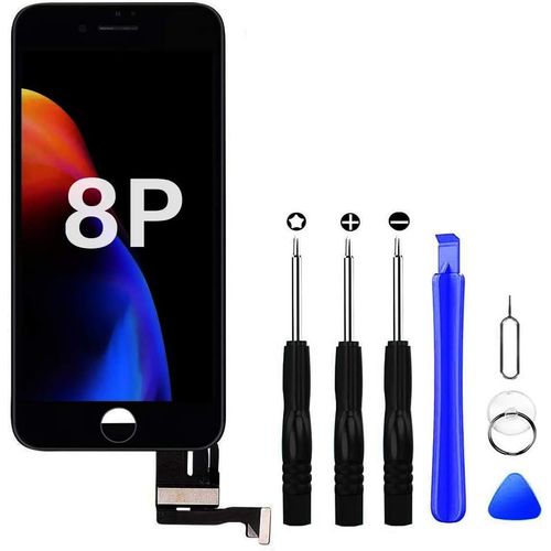 Ecran Iphone 8 Plus Lcd Display Vitre Tactile Complet Remplacement D¿Écran Avec Kit De Réparation Pour Iphone 8 Plus Noir (5.5 Pouces)