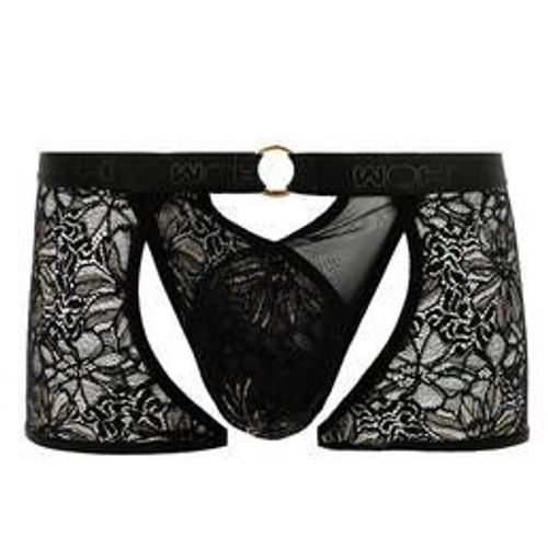 Hom Boxer Ouvert Homme En Dentelle Woh Black Lace