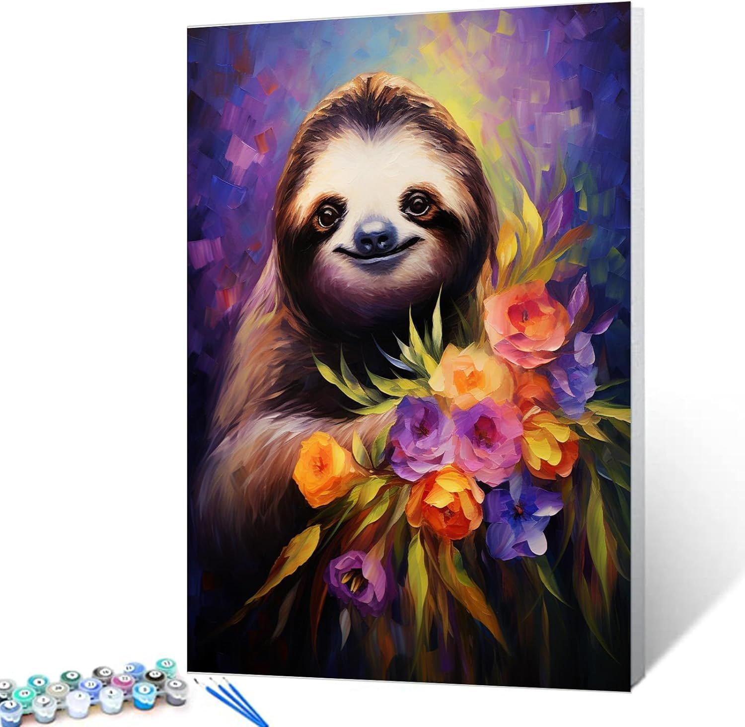 Kit De Peinture à L'huile Par Numéros Pour Enfants, étudiants, Adultes  Débutants Avec Pinceaux Et, image size:1500x1463