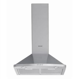 Brandt AD1046X Hotte Murale Encastrable 60 cm 600m³/h Inox [Classe énergétique D]
