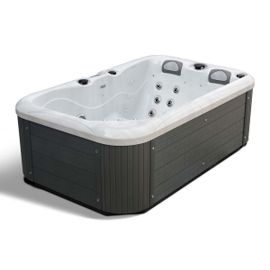 Waterclip - Spa acrylique ARKOS 3 places - 22 Hydrojets - 720L - Ozonateur et couverture inclus - 200 x 125 x 72cm - Blanc