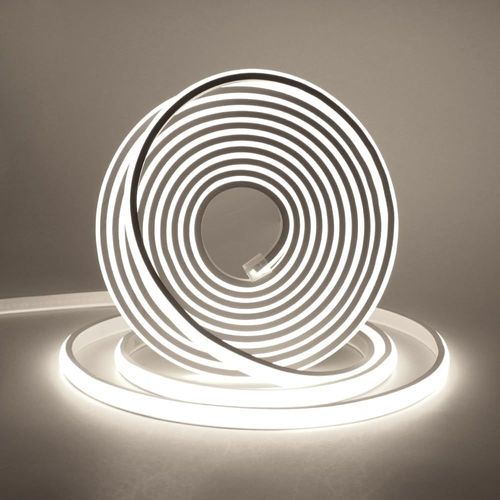 Lumière Au Néon Led Cob, Bande Led Ip65 Etanche Bande Lumineuse 220v Super Lumineux 288 Leds/M Flexible Bande Lumière Pour Diy Projets D'éclairage Intérieur Et Extérieur (Blanc Chaud, 4m)