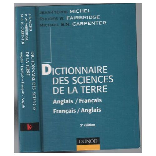 Dictionnaire Des Sciences De La Terre (Anglais-Francais)