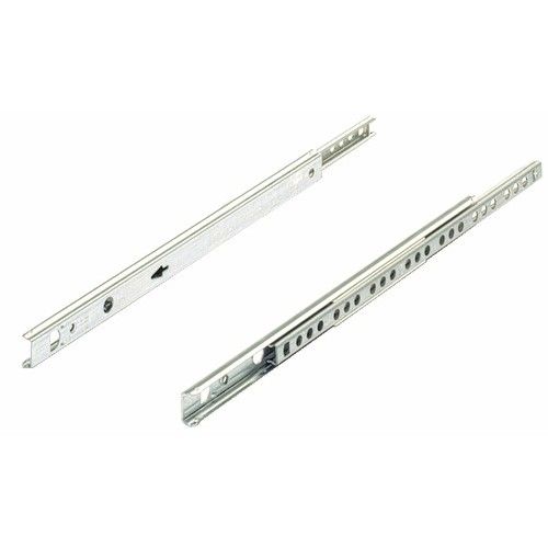 Coulisses à billes KA 1730-charge 10kg-sortie partielle-L550mm HETTICH