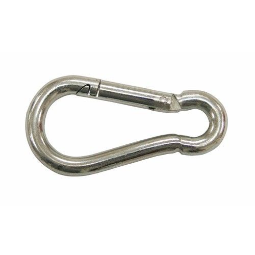 Mousqueton - acier zingué blanc - boite de 10 - diamètre 6 mm PRAMAC