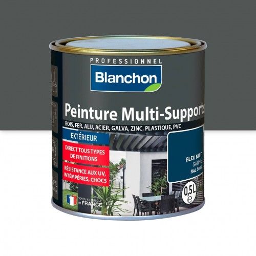 Peinture multi-supports application extérieur Gris basalthe RAL 70122L BLANCHON