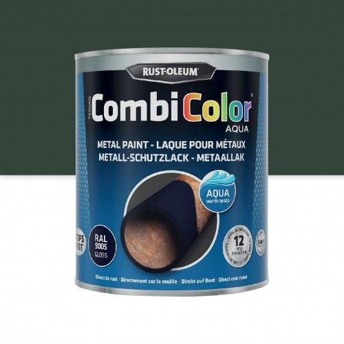 Peinture antirouille 2 en 1 CombiColor Aqua Vert Mousse 0,75L RUST-OLEUM