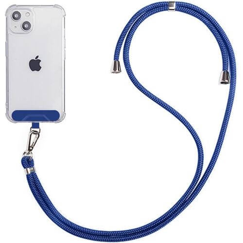 MAA-Chaîne de téléphone Mobile Universelle adaptée à Tous Les Smartphones, chaîne à Porter Autour du Cou, Le Bracelet de téléphone Portable Peut être combiné avec n'importe Quel étui.-Bleu