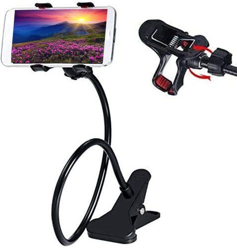 KAL-Support De Téléphone À Col De Cygne Flexible Et Long Bras Pour Tous Les Téléphones Portables \U2013 Support Universel Pour Téléphone Portable À Clip Pour Chaise De Bureau, Lit, Cuisine
