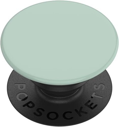 Popgrip Stand And Grip For Smartphone And Tablet With Interchangeable Top Light Green