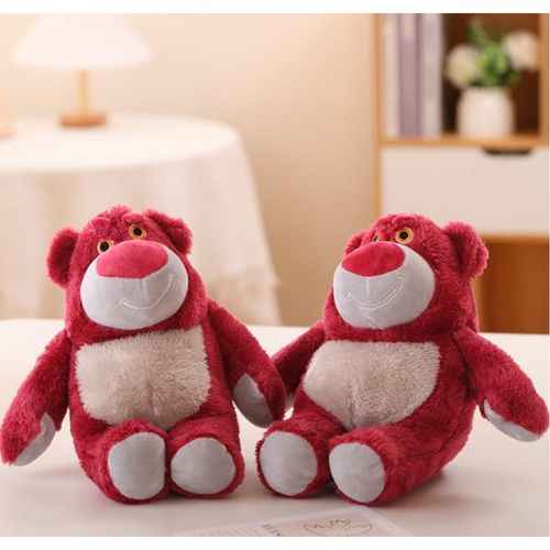 Lot de 2 peluches ours fraise de 25 cm