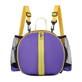 (Violet) Sac À Dos De Basket-Ball De Grande Capacité, Sac Lisse Avec Fermeture Éclair À Double Sens, Pas Facile À Perdre, Stable
