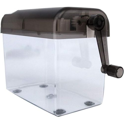Mini Destructeur Manuel - Coupe-Papier Portable Pour Le Bureau Pour Papier, Notes, Factures, Portraits, Photos. Convient Au Format A6 Ou Plié Au Format A6. Capacité : 1,5 L. Coupe Droite.