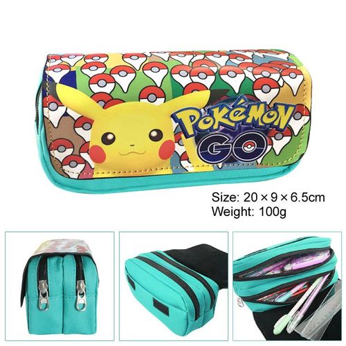 Trousse Double Pikachu Pour Enfant Grande Capacité C