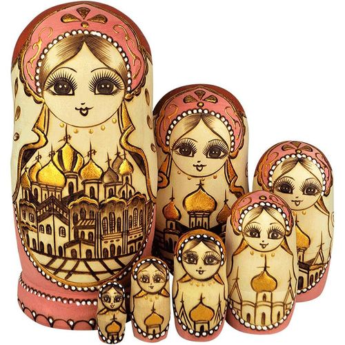Marque De Poupées Gigognes , 7 Pièces, Série De Poupées Russes Matriochkas Poupee Russes 7 Pieces En Bois Peints? Fabrication Manuelle,, Cadeaux, Jouets