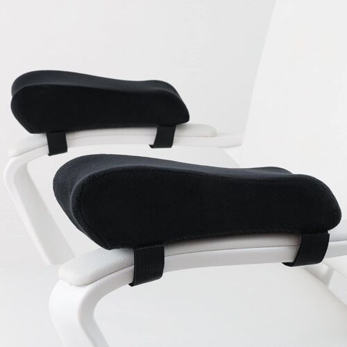 Ergonomique coussins d'Accoudoir pour Chaise, du Coude, de Coussin, de la Pression de Secours, Fauteuil de Bureau, des Jeux de Chaise avec Accoudoir en Mousse à Mémoire coussins d'Accoudoir, 2 pièces de l'Ensemble de chaises (Mousse à Mémoire)