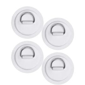 Lot De 4 Anneaux En D Blancs En Acier Inoxydable Pour Jupe De Kayak Gonflable