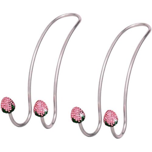 Crochets Pour Appui-Tête De Siège Arrière De Voiture Gm, Crochets De Support Pour Sacs, Sacs À Main, Articles D'épicerie En Tissu, Lot De 2, Rose Fraise