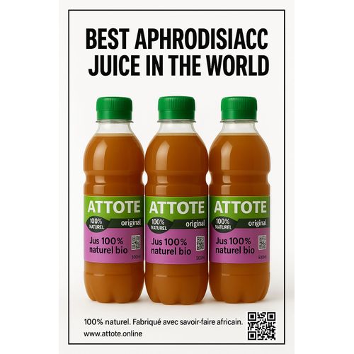 Attote Original - Pack De 3 - Energisant Vegan Aphrodisiaque - Sans Sucre, Sans Conservateurs - Made In France 