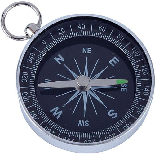 Boussole De Poche En Aluminium, Haute Précision/Stabilité, Pour La Navigation En Extérieur, Le Camping, Les Expériences Scientifiques Pour Enfants, Boussole Portable