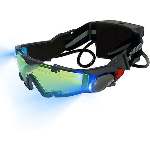 Lunettes De Vision Nocturne Pour Enfants, Lunettes De Vision Nocturne Led Réglables Avec Lentille Verte Rétractable, Lunettes De Vision Nocturne Espion