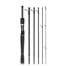 Canne À Pêche Spinning Et Casting En Carbone 6 Sections De 210 Cm, Canne À Pêche Au Leurre