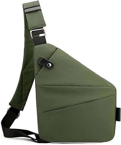 Sac de voyage antivol vert pour femme/homme, sac à bandoulière tendance pour femme