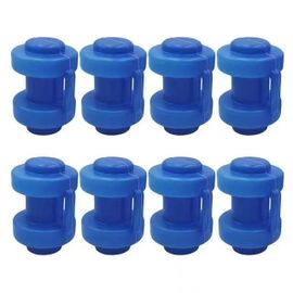 Lot De 8 Embouts De Poteaux De Trampoline Ø 25 Mm, Particulièrement Robustes Et Résistants Aux Intempéries, Pièce De Rechange Pour Filet De Sécurité (Bleu)