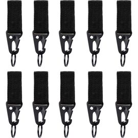 Lot De 10 Mousquetons Tactiques Multifonctions Pour Ceinture, Mousqueton, Sangle, Sac À Dos, Ruban, Porte-Clés, Pour Camping, Randonnée, Activités De Plein Air