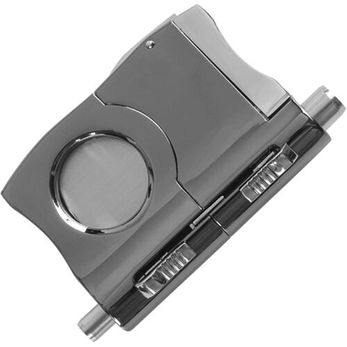 Coupe-cigare professionnel en acier inoxydable avec 2 poinçons, guillotine, ciseaux, outil pour cigares, accessoires pour porte-cigares