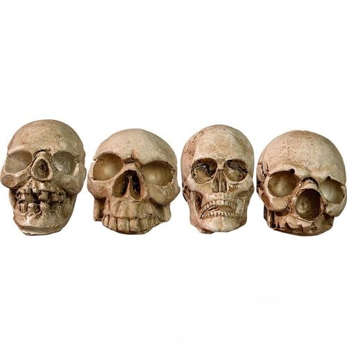 40 Petites Figurines De Décoration Pour Halloween Et La Fête Des Morts, Kit De Micro-Crânes, Pierres De Pavage Pour Jardin