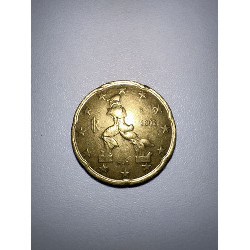 Pièce 20 Centimes République Italienne 2002