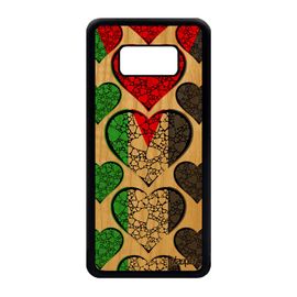 Coque Drapeau Palestine Palestinien Samsung Galaxy S8 Bois Silicone Jo Case Cover Basket Caoutchouc Foot Etui Jeux Olympiques Coeur