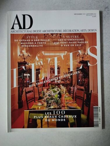 Architectural Digest Nº 113 - Fêtes / Décembre 2012 - Janvier 2013