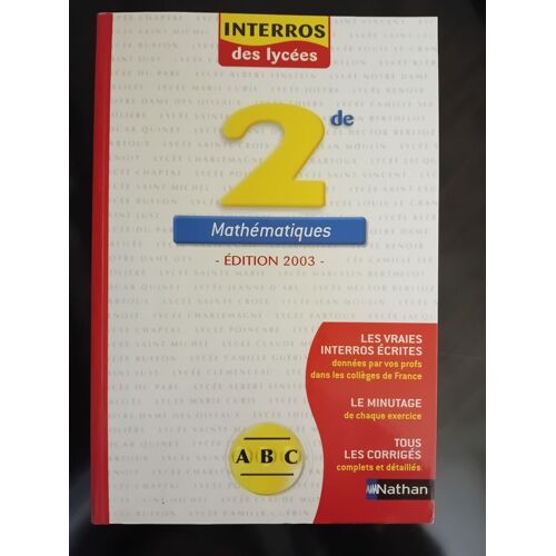 Mathématiques 2de - Édition 2003